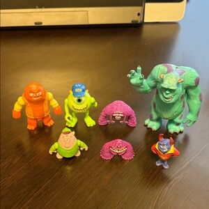 Disney Monsters University Action Figures - Green, Orange, Purple